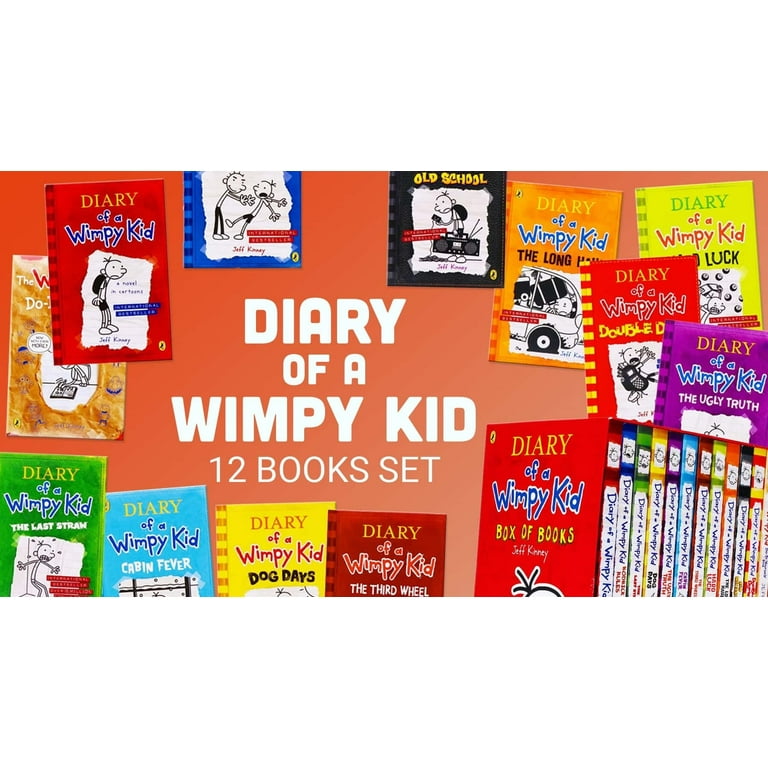 Diary of a Wimpy Kid by Jeff Kinney 12 Books Collection Box Set