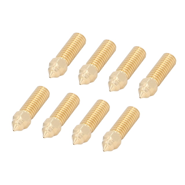 Kit De Boquillas De Alta Velocidad, Boquillas De Alta Velocidad De Latón Con Rosca M6, Accesorio De 8 Piezas De Alto Caudal, 0,4 Mm Para PLA