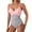 Pink #110, variant on Women's One Piece Swimsuits Tummy Control Front Cross Bathing Suits V Neck Slimming Tie Back Swimwear Royal Blue L