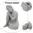 thumbnail image 4 of Ornement de Jardin Bouddha Effet Résine de Grès Statue Extérieure Intérieure Décoration de Yoga, 4 of 9