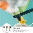 thumbnail image 2 of Pour Food Clip Seal Pour Food Storage Bag Clip Plastic Bag Clip Closure Sealer With Spout For Food Organization Kitchen Tools (white Pink Blue)(3pcs), 2 of 4