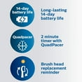 thumbnail image 3 of Philips Sonicare ProtectiveClean 5300 Rechargeable Electric Toothbrush, with Pressure Sensor, 3 Cleaning Modes, SmarTimer and QuadPacer, with 2 Bonus Brush Heads, Travel, 3 of 6