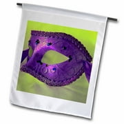 3dRose Masquerade In Antique Purple Glitter - Garden Flag, 12 by 18-inch