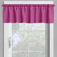 thumbnail image 4 of Ambesonne Hot Pink Valance & Curtain, Windmill Seem Flowers, 55"x30", Hot Pink Green and Blue, 4 of 6