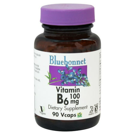 Bluebonnet Nutrition - Vitamine B6 100 mg. - 90 Vegetarian Capsules