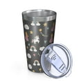 thumbnail image 2 of 16oz Tumblers Dark Gray Princess Unicorn Cloud Pattern Stainless Steel Vacuum Insulated Double Wall Travel Tumbler Cups Mug with Lid and Straw,Cleaning Brush for Coffee,Tea, 2 of 4