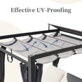 thumbnail image 5 of Triple Tree Water-Resistant Aluminum Outdoor Patio Daybed with Retractable Canopy Bed, Gray, 5 of 5