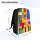 thumbnail image 4 of Balery Colorful Plastic Blocks Pattern Mochila - Mochila Estilosa y Duradera para Laptop de 15 Pulgadas con Tela Oxford Impermeable, 4 of 8