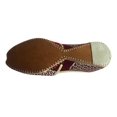 thumbnail image 4 of Mens Punjabi Jutti Sherwani Shoes Mehroon Gold Zari Khussa Shoes Formal Sandals Ethnic Footwear US 8/ EURO 42, 4 of 5