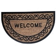 thumbnail image 1 of Paillasson demi-cercle en fibre de coco Home Décor Inc. – Fibre naturelle durable, envers antidérapant, 1 of 4
