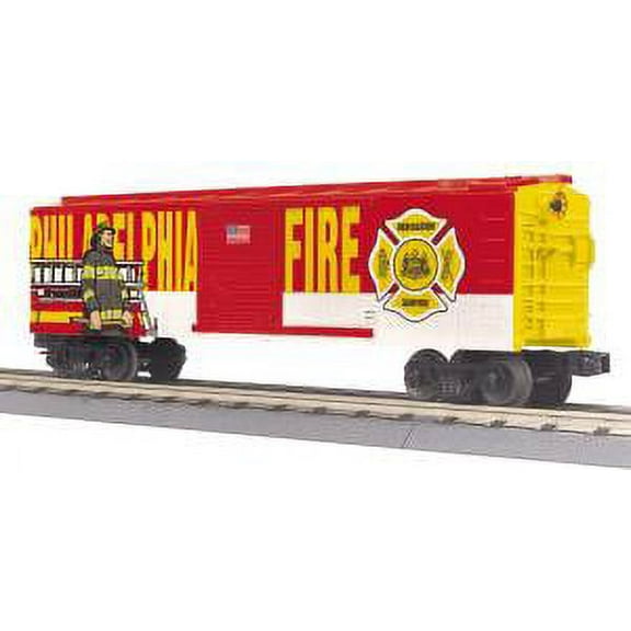 Rail King MTH Philadelphia FIRE Department BOXCAR o Gauge