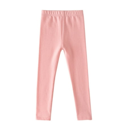

BULLPIANO Toddler Girls Leggings Cotton Basic Legging for Kids Solid Color Active Full-Length Leggings Fitting Stretch Pants Size 3-4T