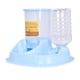 thumbnail image 1 of Comedero automático de agua y comida para mascotas, cuenco de plástico para comida de perros, dispensador de agua y bebedero. Azul, 1 of 8