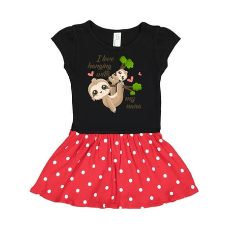 

Inktastic Hanging With My Nana Gift Toddler Girl Dress