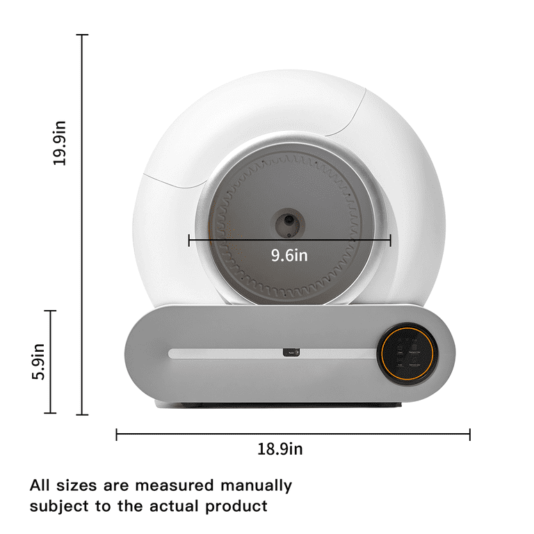 Automatic Cat Litter Box Suitable For 1 3 Cats Self cleaning 65l 9l Large Capacity Cleaning Robot App Control odor Removal safety Protection Smart Cat Litter Box Walmart