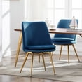 thumbnail image 2 of Porthos Home Tori Kitchen And Dining Room Chair, Velvet, Gold Legs, 2 of 6