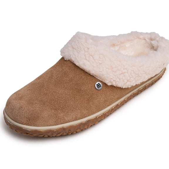 Minnetonka Spruce Indoor and Outdoor Slippers for Women, Fleece Lined Slippers for Women With Indoor-Outdoor Sole, Cinnamon, Size 10