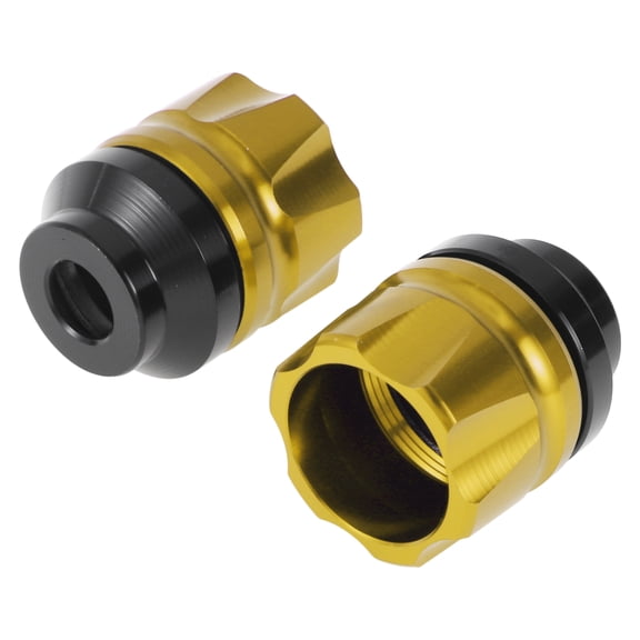 14mm Motorcycle Slider Frame Aluminum Alloy Wheel Fairing Protection Crash Pad Protector Guard 41mm 47mm Gold Tone 2 Pcs