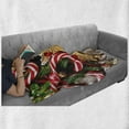 thumbnail image 6 of Christmas Soft Flannel Fleece Blanket, Cookies and Candy Canes on Wooden Tree Board Winter Table Spread Season Elements, Cozy Plush for Indoor and Outdoor Use, 50" x 60", Multicolor, by Ambesonne, 6 of 6