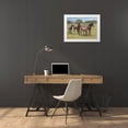 thumbnail image 3 of Jackson 32x24 White Modern Wood Framed Museum Art Print Titled - Running Horses, 3 of 4