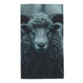 thumbnail image 1 of Fotbe Moody Ram Portrait Toalla Premium con Patrón, Toalla de Microfibra de Secado Rápido, Ligera y Altamente Absorbente (27.5x16in), Ideal para Uso Diario, 1 of 6