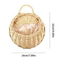 thumbnail image 2 of Hanging Wicker Basket for Plant, Decorative Wall Hanging Rattan Basket, Wicker Woven Basket Hanging Flower Basket for Front Door, Home, Garden, 2 of 9