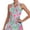 131-Tropical Flowers, variant on Women’s 1/4 Zip Tennis Dress with Ruffle Sleeveless Built-in Shorts and Pockets Golf Athletic Outfit