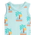 thumbnail image 2 of Wonder Nation Baby Boys' Print Tank Romper, Sizes 0M-24M, 2 of 3