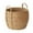 Khaki, variant on Seagrass Storage Basket Handwoven Natural Round Woven Basket with Sturdy Handles for Home Organization, Boho Decor, Blankets, Laundry, Toy Storage, Plant Holder, Ideal for Living Room, Bedroom Use