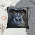 thumbnail image 2 of COMIO  Monkey Pillow Case Wild Animal Black Gorilla Beast Decorative Throw Pillow Cover Square Cushion  Canvas for Women Men, 2 of 5