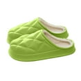 thumbnail image 2 of ATENAR Slippers for Women Fuzzy Slip On Mens Shoes indoor and Outdoor House Slipper Yellow 10-10.5, 2 of 6