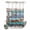 Blue, variant on No Hook Shower Curtain, Rustic Star Farm Shower Curtains for Bathroom with See Through Top Window, American Country Berry Wood Grain Waterproof & Washable Bath Curtain Standard 72"x72"