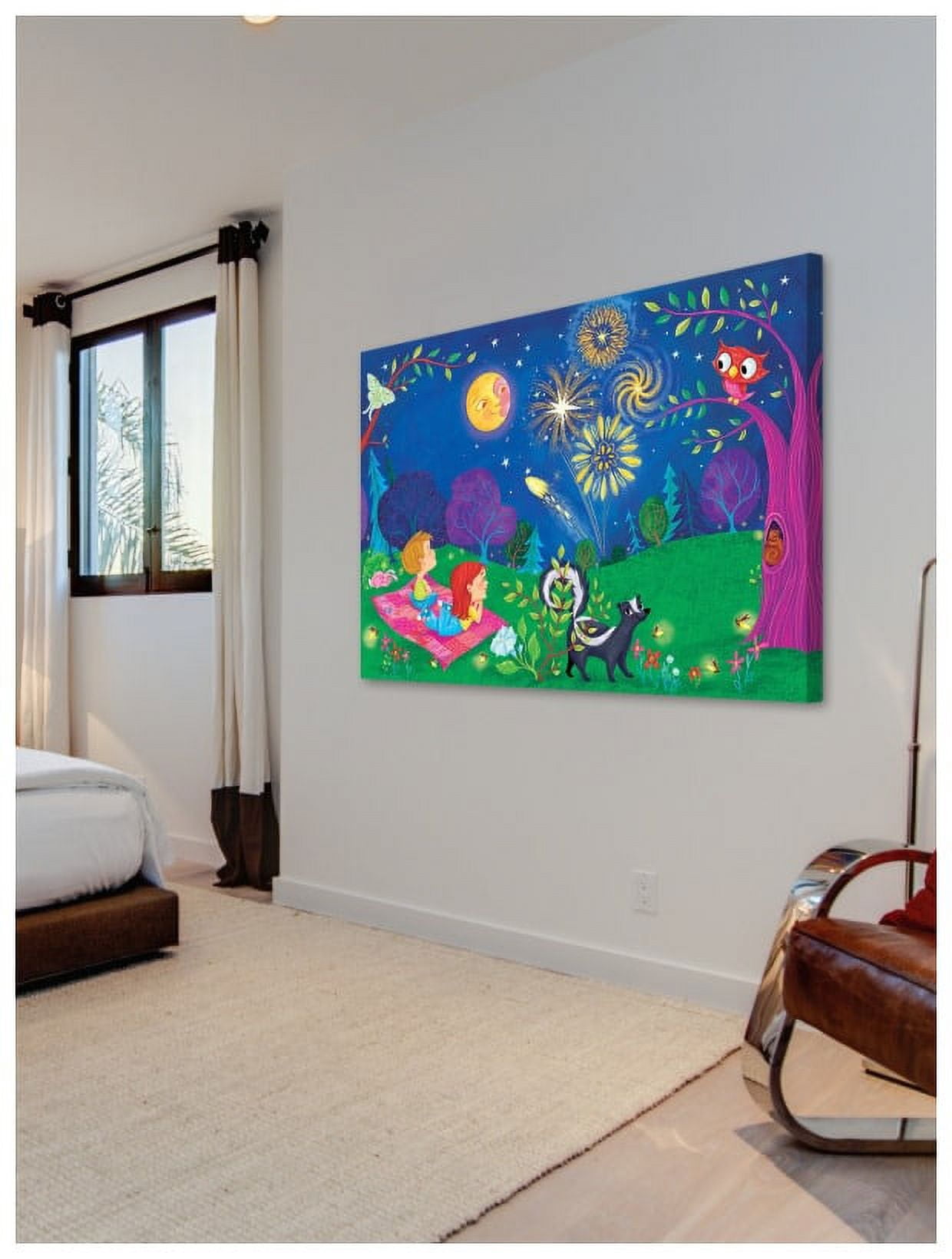 Marmont Hill "Beautiful Night" by Curtis Painting Print on Canvas