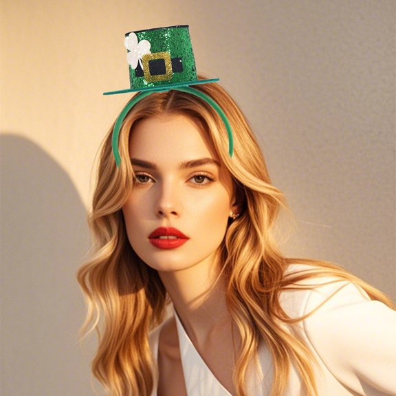 Green Headbands for Women St. Patricks Day Headband Leprechaun Hat Saint Patrick's Day Headband St Patricks Day Accessories St Patrick's Day Decorations Holidays and Themed Party Supplies