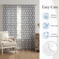 thumbnail image 5 of Flower Petal Sheer Curtains 84 Inch Length 2 Panels Set, Vintage Rustic Flowers Print Simple Gray Voile Window Treatment Rod Pocket Curtains Sheers Drapes for Bedroom/Living Room/Kitchen 52"x84"x2, 5 of 8