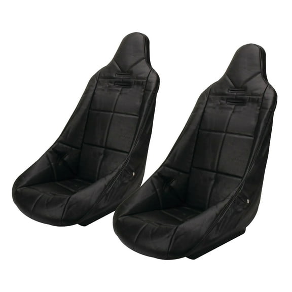 EMPI 62-2310 High Back Bucket Seat Cover, w/ Square Pattern 2 PK