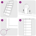 thumbnail image 2 of vidaXL 1 Piece Sliding Door 40.4x80.7 Inches Black ESG Glass and Aluminum 8mm Thickness, 2 of 7