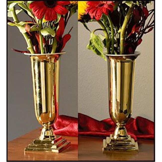 Christian Brands LC914 Brass Altar Vases with Liners