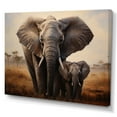 thumbnail image 2 of Designart "Guardians of the Elephants" Animals Wall Art Print, 2 of 5