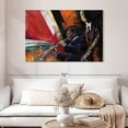 thumbnail image 2 of Elephant Stock Red Hot Wall Art - Horizontal Canvas Wall Art - Living Room Wall Decor - Music Canvas - Red And Orange Decor By Jin G. Kam - 48" x 32", 2 of 8