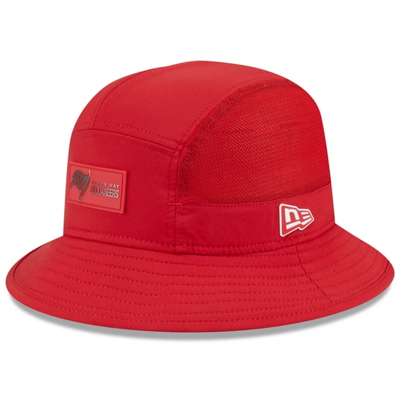 Men's New Era Red Tampa Bay Buccaneers 2025 Sideline Bucket Hat