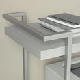 thumbnail image 5 of Martha Stewart Liam Mobile Office Storage and Printer Cart, Gray, 31.50"W x 14.25"D x 16.5"H, 5 of 14