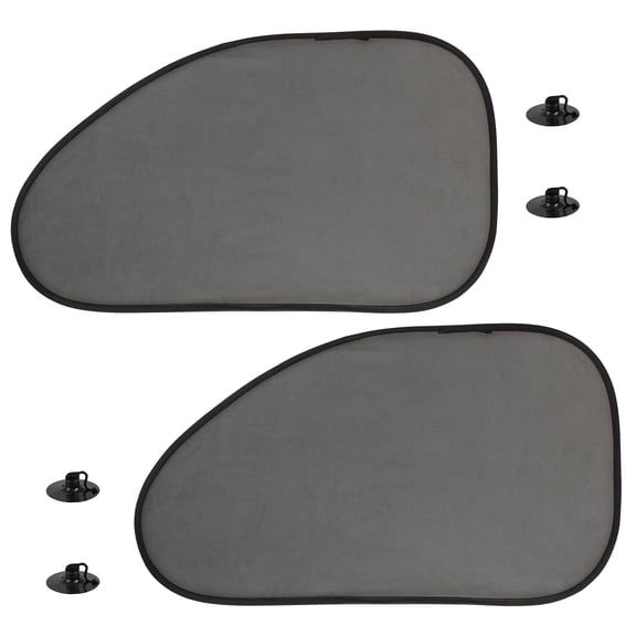 2pcs Car Side Window Sun Shades,25 x 15" Car Sun Glares,Mesh Black,0.2lb