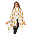 thumbnail image 3 of FORMRS Womens Scarf Winter Soft Long Big Warm Shawls Wrap Tassel Scarves, Yellow Leaves, 3 of 9