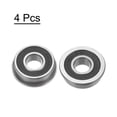 thumbnail image 4 of F696-2RS Flanged Ball Bearing 6x15x5mm Double Sealed Chrome Steel Flange Bearings, 4 Packs, 4 of 5