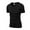 Black, variant on Men's V-Neck Compression Base Layer Cool Dry Tights Sport Shirts