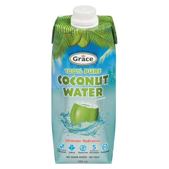 Eau de coco à 100 % pur de Grace 500 ml