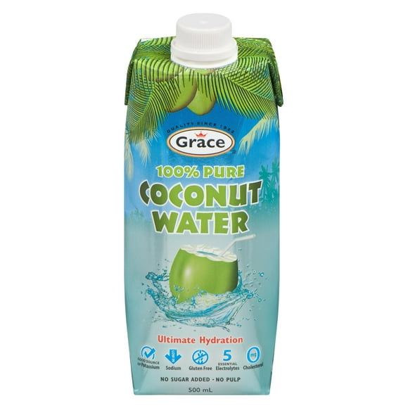 Eau de coco à 100 % pur de Grace 500 ml