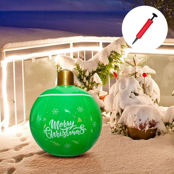 Xihbxyly En Venta Bola de Decoración Navideña Inflable Colgante Festivo para Patio Al Aire Bola de Juguete Impresa de Pvc