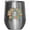 Silver, variant on Retro Nurse with Half Sunflower, Stainless Steel 12oz Wine Tumbler